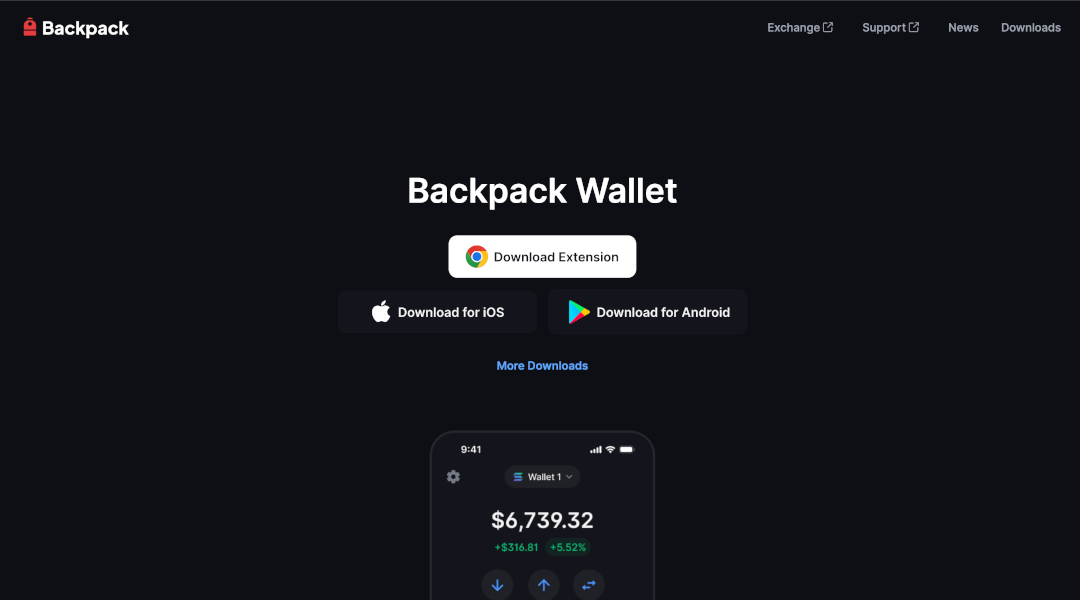 BackPack | Solana crypto wallet